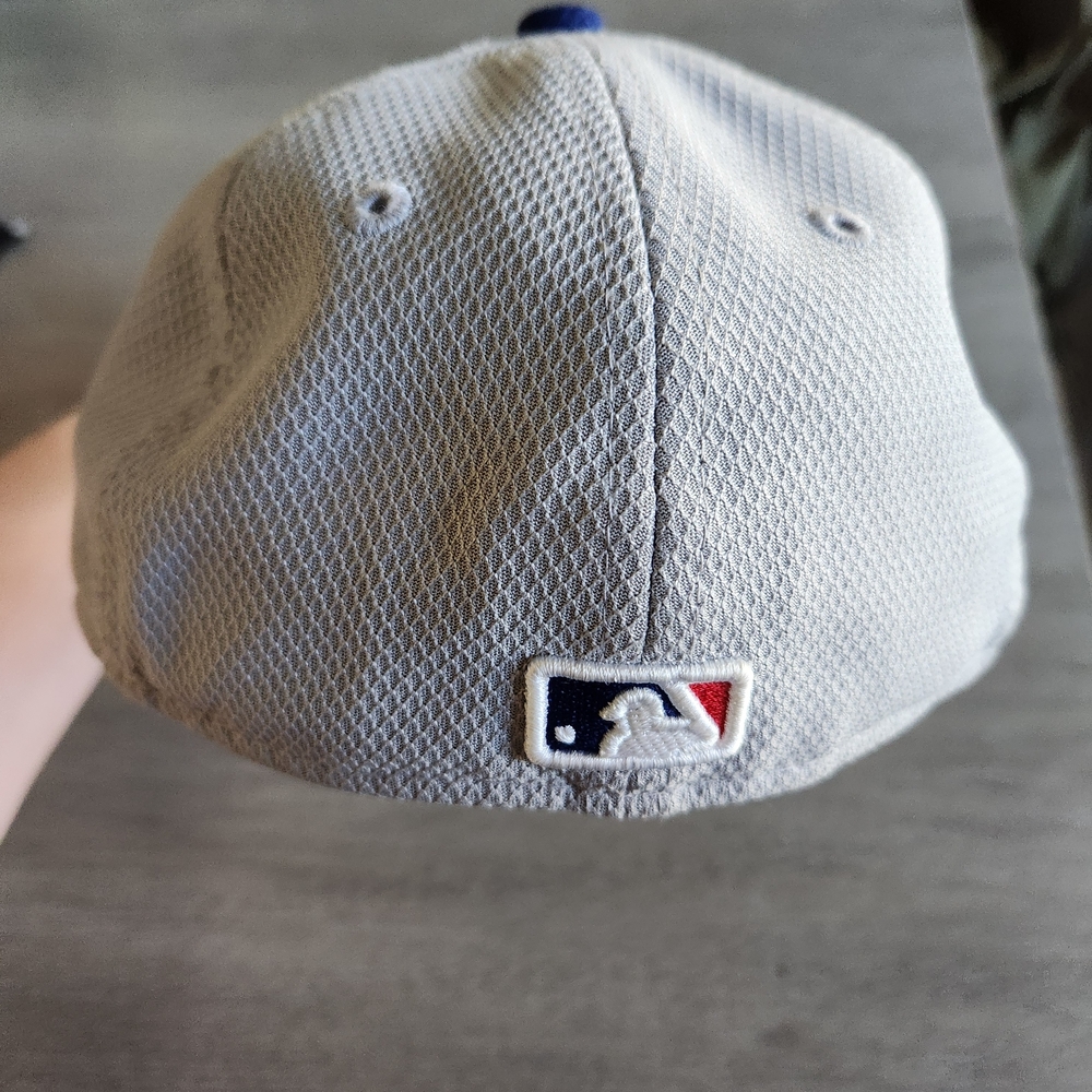 Los Angeles Dodgers LA Hat - Gray & Royal Blue - Picture 5 of 7